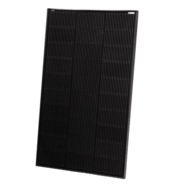 165W solar panel, front view