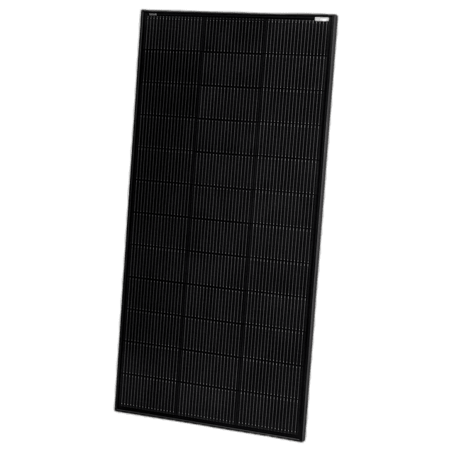 205W solar panel, front view