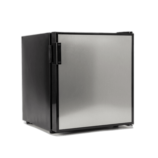 45L fridge, silver finish