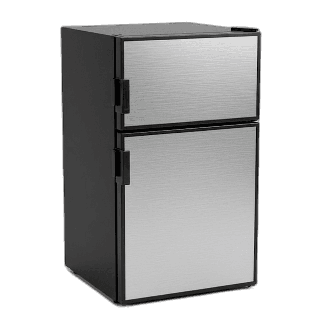 71L fridge, silver finish