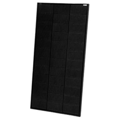 205W solar panel, front view