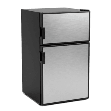 71L fridge, silver finish