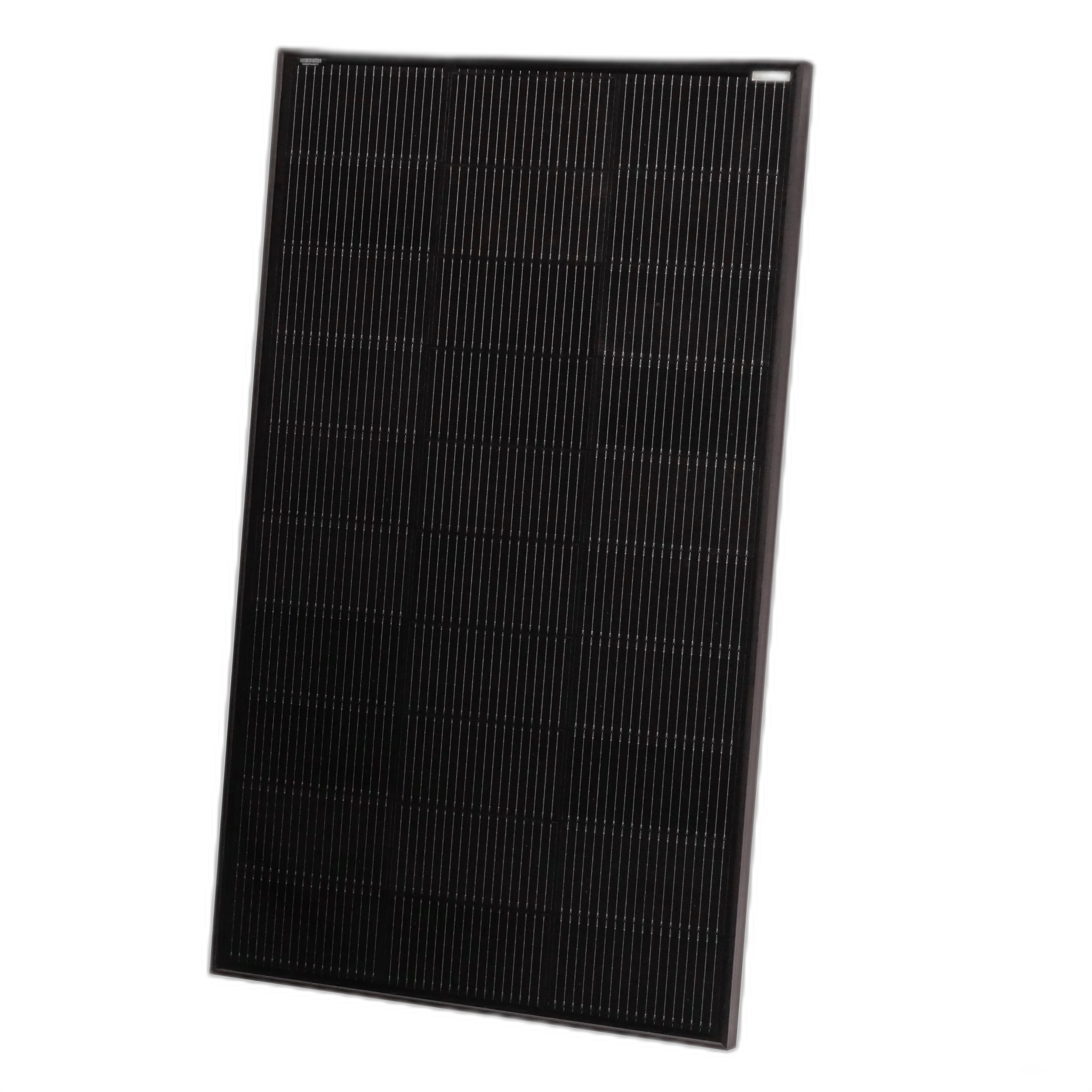 165W solar panel, front view