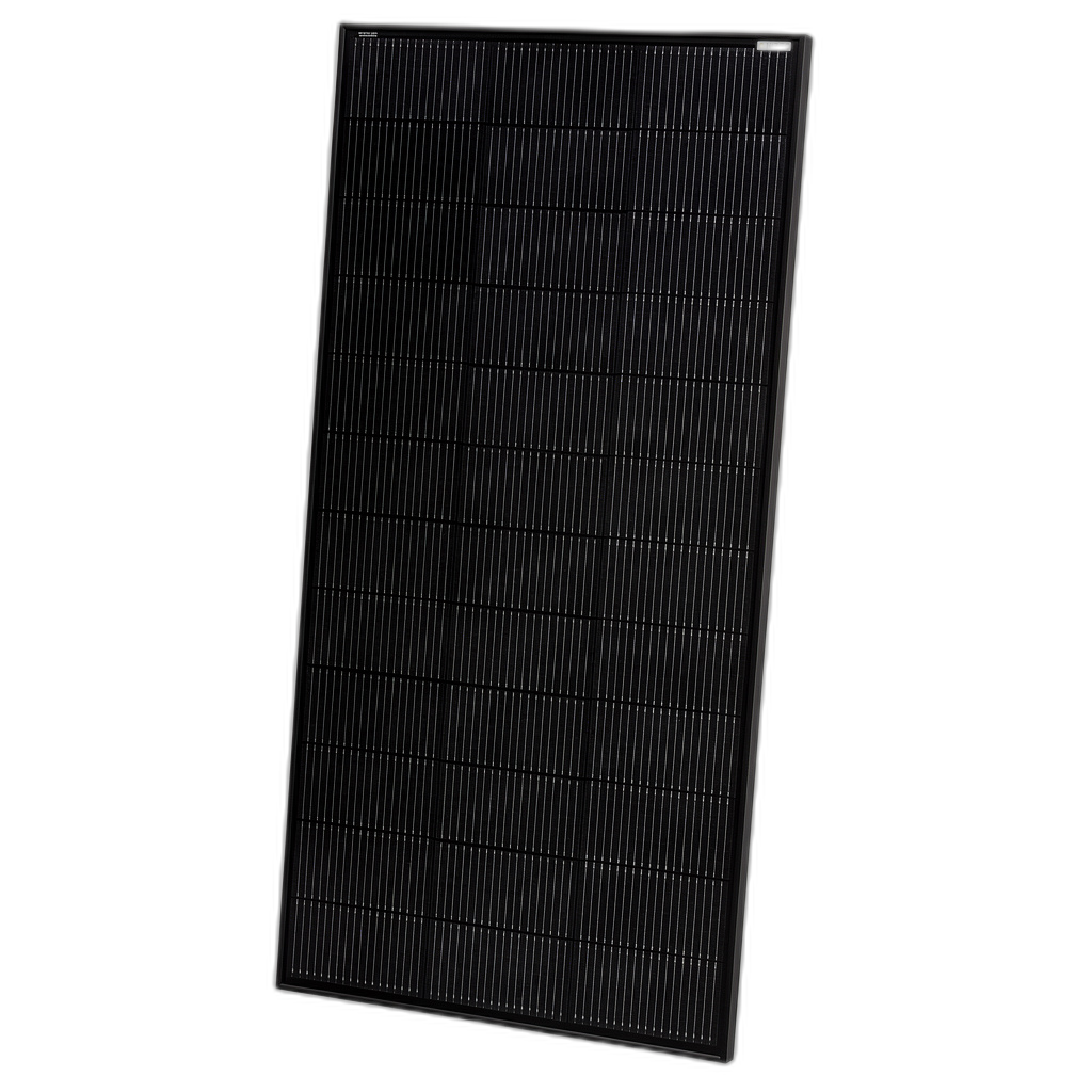 205W solar panel, front view