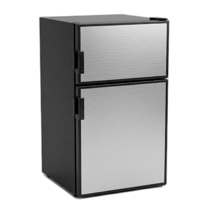 71L fridge, silver finish
