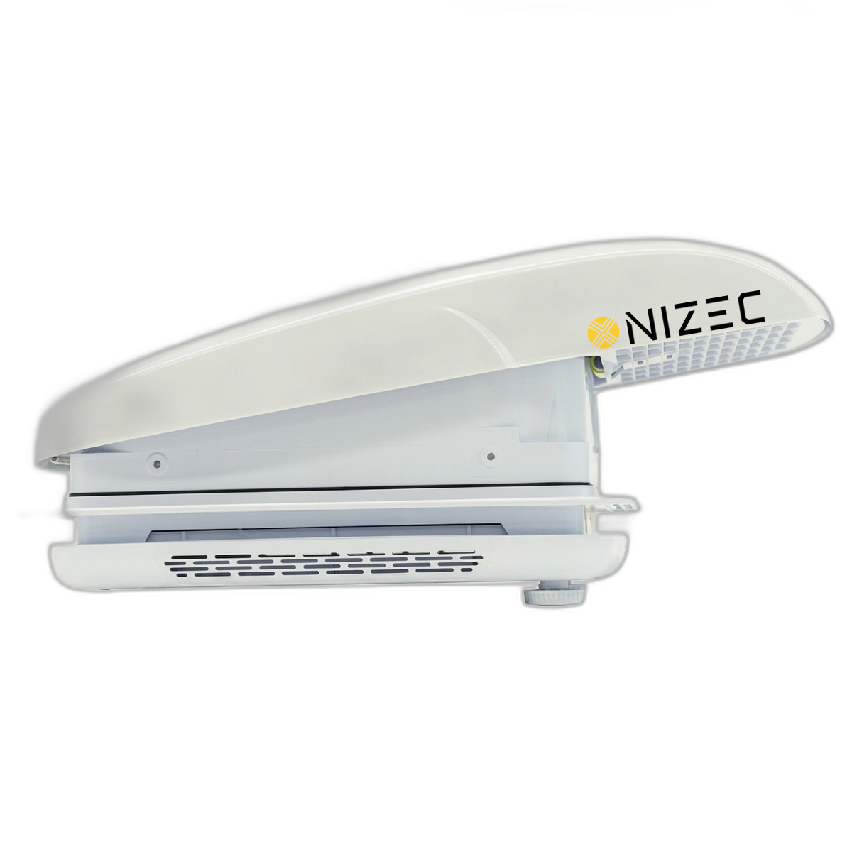 roof fan hatch, white, roof-mounted